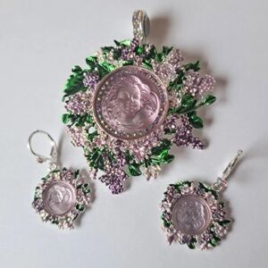 Kirks Folly Magnetic Enhancer & Earrings Set - Lilac Dream Angel